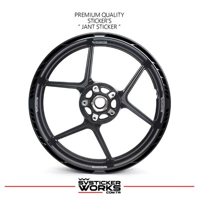 TÜM MOTOSİKELTLER UYUMLU 17 İNCH JANT STİCKER SETİ