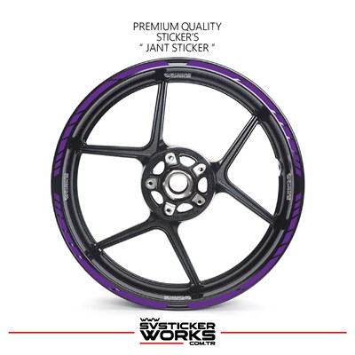 TÜM MOTOSİKELTLER UYUMLU 17 İNCH JANT STİCKER SETİ