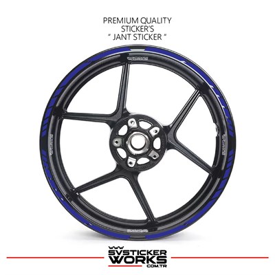 TÜM MOTOSİKELTLER UYUMLU 17 İNCH JANT STİCKER SETİ