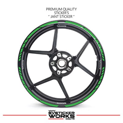 TÜM MOTOSİKELTLER UYUMLU 17 İNCH JANT STİCKER SETİ