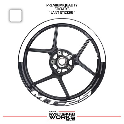 Yamaha Mt-25 Jant Şeridi – Yarım Jant Kaplama & Mt-25 Yazı Sticker Seti