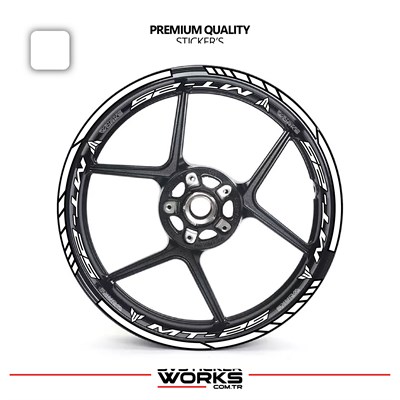Yamaha MT-25 Jant Sticker Ve İç Yazı Basklı Etiket Sticker Modeli Premium Kalite
