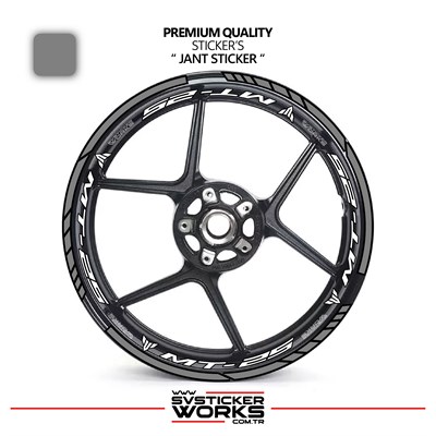 Yamaha MT-25 Jant Sticker Ve İç Yazı Basklı Etiket Sticker Modeli Premium Kalite