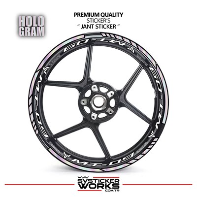 Yamaha MT09 Jant Sticker Ve İç Yazı Basklı Etiket Sticker Modeli Premium Kalite