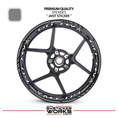 Yamaha MT09 Jant Sticker Ve İç Yazı Basklı Etiket Sticker Modeli Premium Kalite