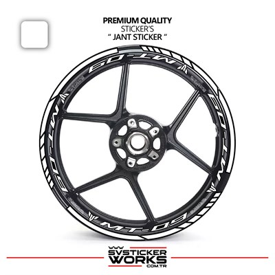 Yamaha MT09 Jant Sticker Ve İç Yazı Basklı Etiket Sticker Modeli Premium Kalite
