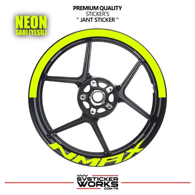 Yamaha Nmax Jant Şeridi – Yarım Jant Kaplama & Nmax Yazı Sticker Seti