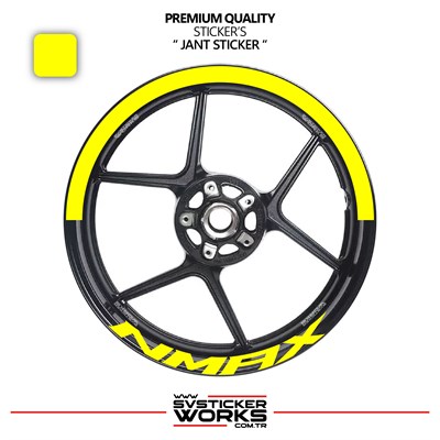 Yamaha Nmax Jant Şeridi – Yarım Jant Kaplama & Nmax Yazı Sticker Seti
