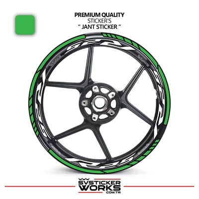 Yamaha R25 Jant Sticker Ve İç Yazı Basklı Etiket Sticker Modeli Premium Kalite