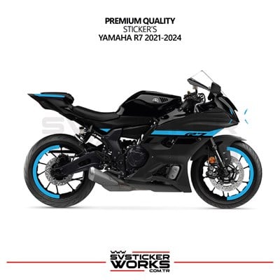 SVSTICKERWORKSYamaha R7 Açık Mavi Sticker Set 2021 - 2023Yamaha R7 Açık Mavi Sticker Set 2021 - 2023