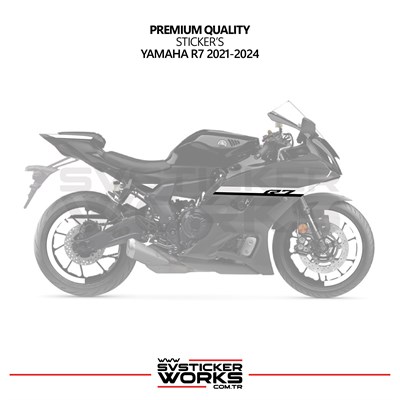 Yamaha R7 Beyaz Sticker Set 2021 - 2023
