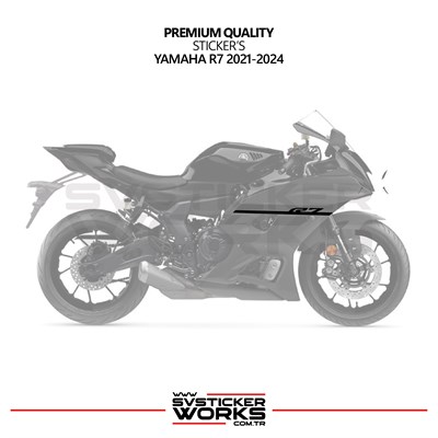 Yamaha R7 Gri Sticker Set 2021 - 2023
