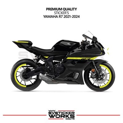 SVSTICKERWORKSYamaha R7 Neon Sarı Sticker Set 2021 - 2023Yamaha R7 Neon Sarı Sticker Set 2021 - 2023