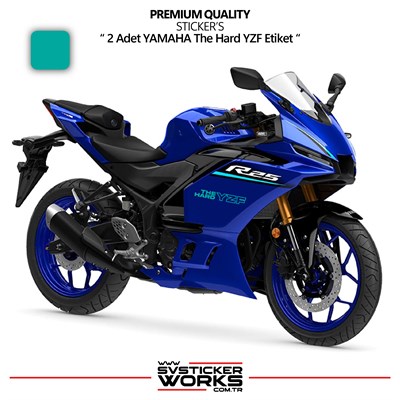 YAMAHA The Hard YZF Sticker Yüksek Kalite Folyo 2 Adet Sticker Etiket