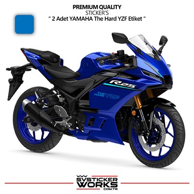 YAMAHA The Hard YZF Sticker Yüksek Kalite Folyo 2 Adet Sticker Etiket
