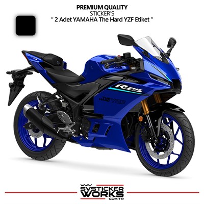 YAMAHA The Hard YZF Sticker Yüksek Kalite Folyo 2 Adet Sticker Etiket