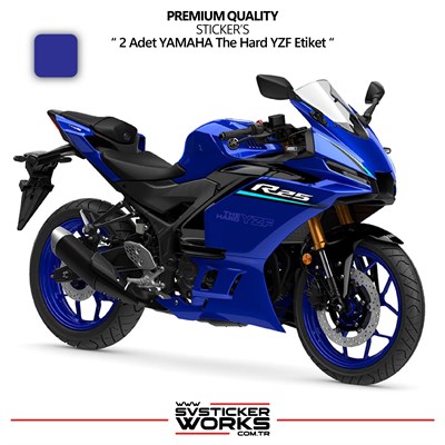 YAMAHA The Hard YZF Sticker Yüksek Kalite Folyo 2 Adet Sticker Etiket