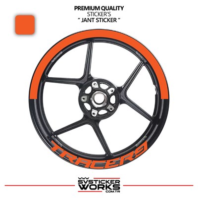 Yamaha Tracer 9 Jant Şeridi – Yarım Jant Kaplama & Tracer 9 Yazı Sticker Seti