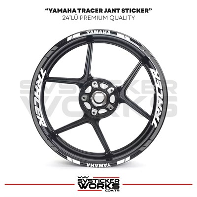 Yamaha Tracer Jant Sticker Seti Yüksek Kalite 24Lü Jant Set