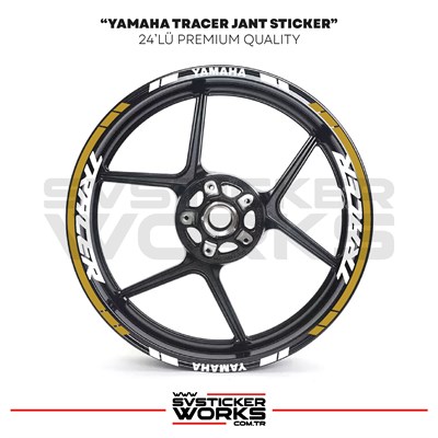 Yamaha Tracer Jant Sticker Seti Yüksek Kalite 24Lü Jant Set