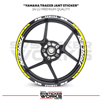 Yamaha Tracer Jant Sticker Seti Yüksek Kalite 24Lü Jant Set