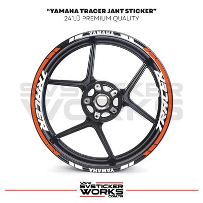 Yamaha Tracer Jant Sticker Seti Yüksek Kalite 24Lü Jant Set
