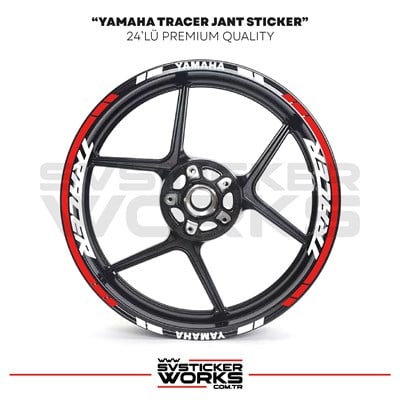 Yamaha Tracer Jant Sticker Seti Yüksek Kalite 24Lü Jant Set