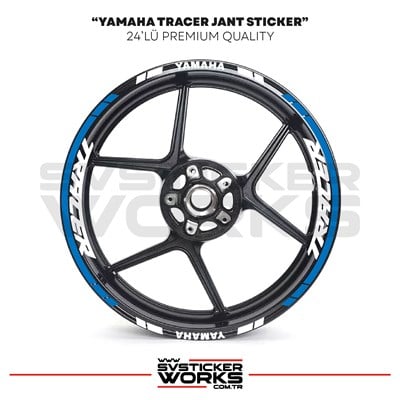 Yamaha Tracer Jant Sticker Seti Yüksek Kalite 24Lü Jant Set