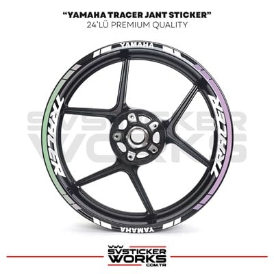 Yamaha Tracer Jant Sticker Seti Yüksek Kalite 24Lü Jant Set