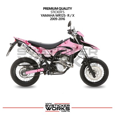 Yamaha WR125 R-X Kaplama Sticker Sakura Motor Kaplama Modeli Hazır Kit Yüksek Kalite