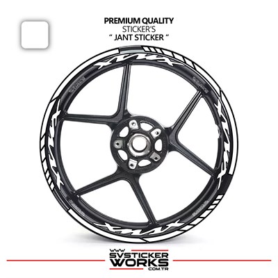 Yamaha XMAX Jant Sticker Ve İç Yazı Basklı Etiket Sticker Modeli Premium Kalite