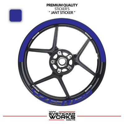 Yamaha Yzf-R125 Jant Şeridi – Yarım Jant Kaplama & Yzf-R125 Yazı Sticker Seti