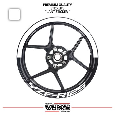Yamaha Yzf-R125 Jant Şeridi – Yarım Jant Kaplama & Yzf-R125 Yazı Sticker Seti