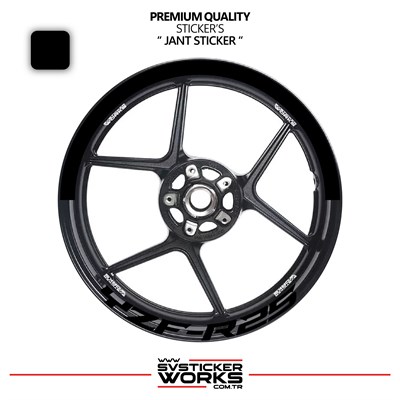 Yamaha Yzf-R25 Jant Şeridi – Yarım Jant Kaplama & Yzf-R25 Yazı Sticker Seti