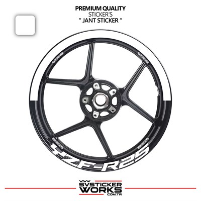 Yamaha Yzf-R25 Jant Şeridi – Yarım Jant Kaplama & Yzf-R25 Yazı Sticker Seti