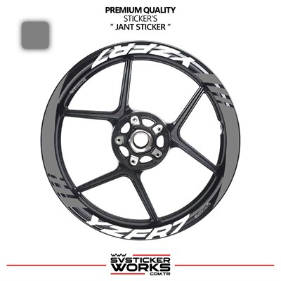 Yamaha YZF-R7 Geniş Jant Kaplama Sticker Etiket Modeli 16lı Set Sticker Yüksek Kalite