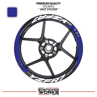 Yamaha YZF-R7 Geniş Jant Kaplama Sticker Etiket Modeli 16lı Set Sticker Yüksek Kalite