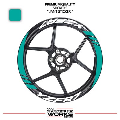 Yamaha YZF-R7 Geniş Jant Kaplama Sticker Etiket Modeli 16lı Set Sticker Yüksek Kalite