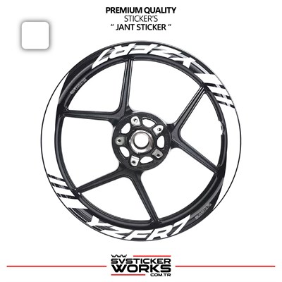 Yamaha YZF-R7 Geniş Jant Kaplama Sticker Etiket Modeli 16lı Set Sticker Yüksek Kalite