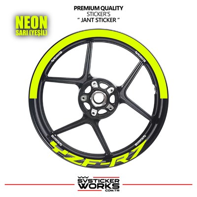 Yamaha Yzf-R7 Jant Şeridi – Yarım Jant Kaplama & Yzf-R7 Yazı Sticker Seti