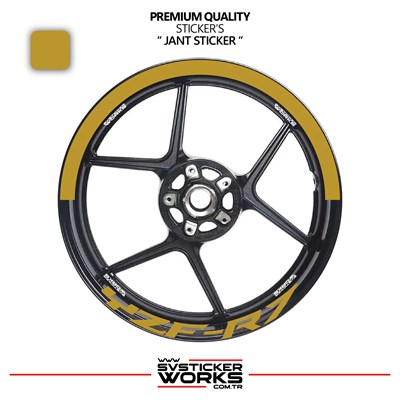 Yamaha Yzf-R7 Jant Şeridi – Yarım Jant Kaplama & Yzf-R7 Yazı Sticker Seti