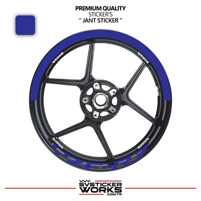Yamaha Yzf-R7 Jant Şeridi – Yarım Jant Kaplama & Yzf-R7 Yazı Sticker Seti