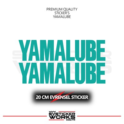 Yamalube Sticker Evrensel Tüm Yüzeyler Uyumlu 20 CM 2 Adet