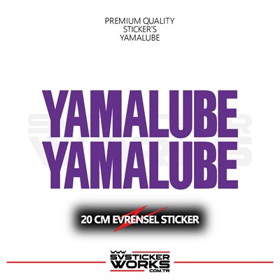 Yamalube Sticker Evrensel Tüm Yüzeyler Uyumlu 20 CM 2 Adet
