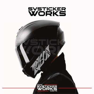Tyson Yazılı Kask Sticker Tüm Kasklar Uyumlu Tek Yön 1 Adet