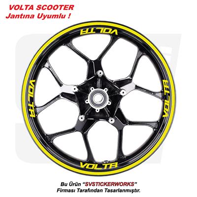 VOLTA Motosiklet Jant Şeridi 32Li Set Sticker Etiket Modeli
