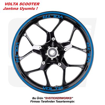 VOLTA Motosiklet Jant Şeridi 32Li Set Sticker Etiket Modeli