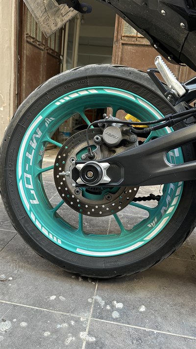 YAMAHA MT-07 Jant Sticker Dış Ve İç Set Sticker Jant Şeridi