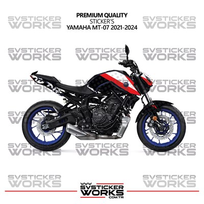 Yamaha MT-07 Kaplama Sticker Ride Or Die Design Motor Kaplama Modeli Hazır Kit 2021-2024 Uyumlu 