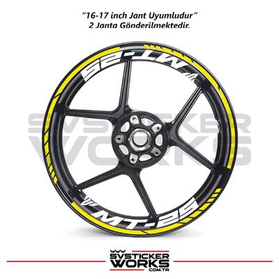 YAMAHA MT-25 Jant Sticker Dış Ve İç Set Sticker Jant Şeridi